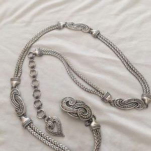 Belt -Brighton metal chain, adjustable belt.